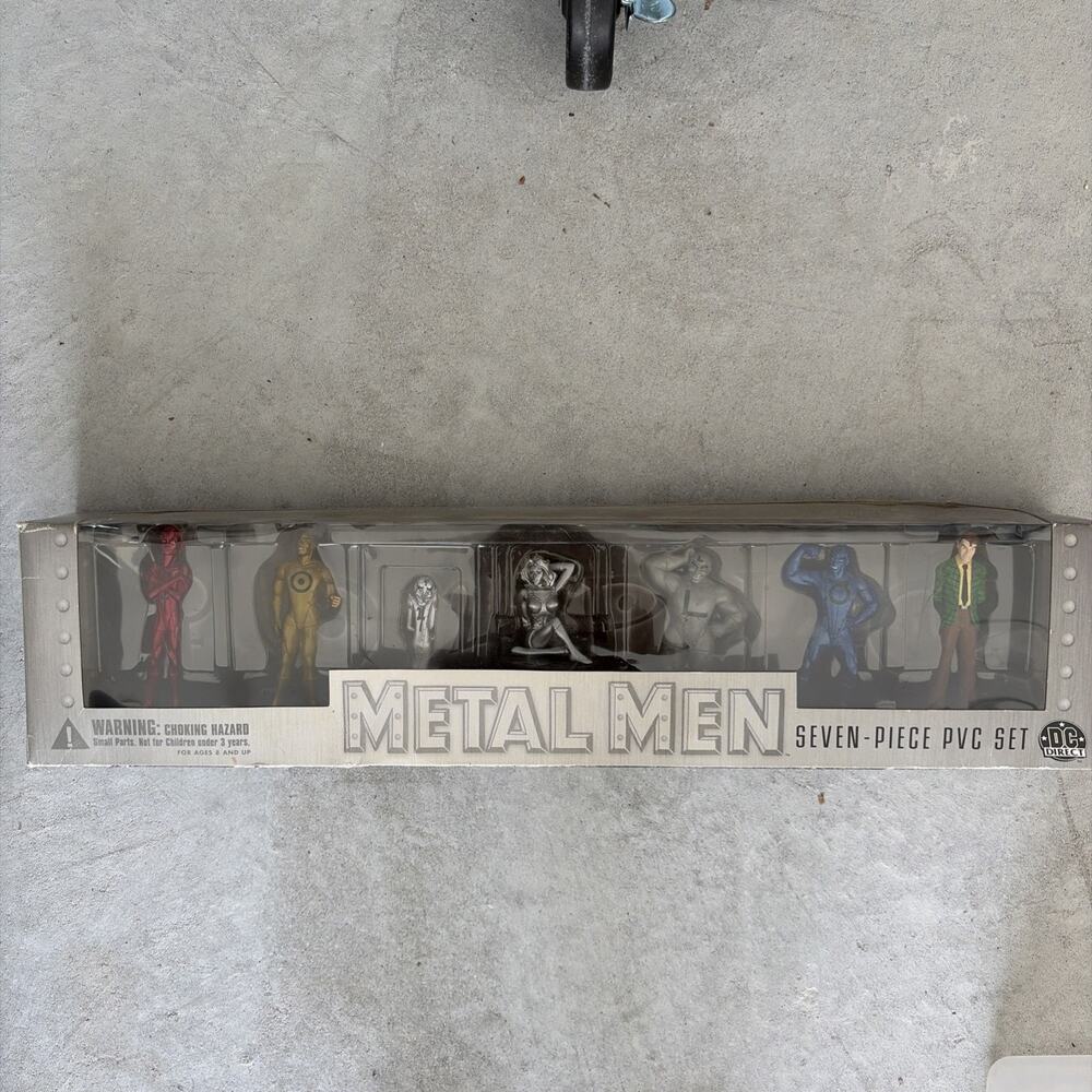 2001 DC Comics Metal Men Seven-piece PVC Set VERY RARE! NEW